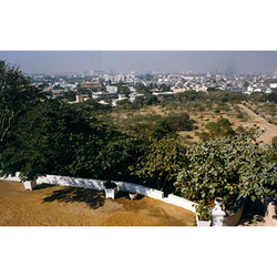 View of the massive garden and lanscape at Tekri, birthsite of Sulṭān Muḥammad Shāh (Aga Khan III)